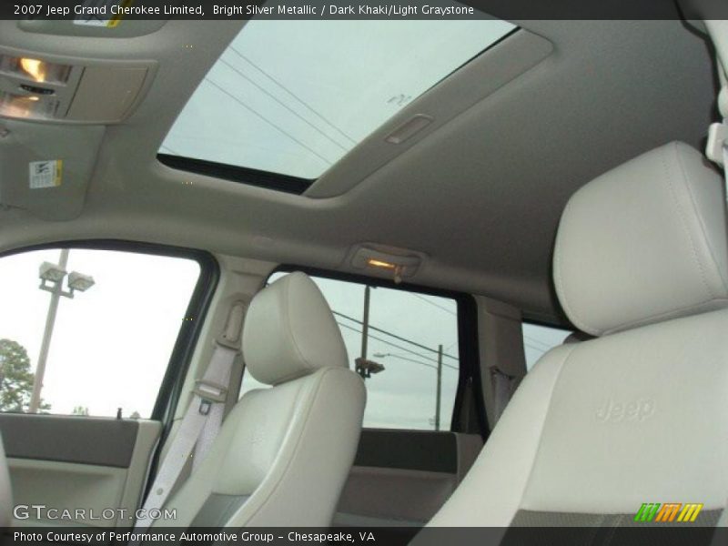 Bright Silver Metallic / Dark Khaki/Light Graystone 2007 Jeep Grand Cherokee Limited
