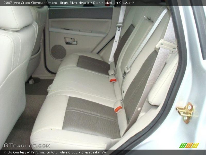 Bright Silver Metallic / Dark Khaki/Light Graystone 2007 Jeep Grand Cherokee Limited