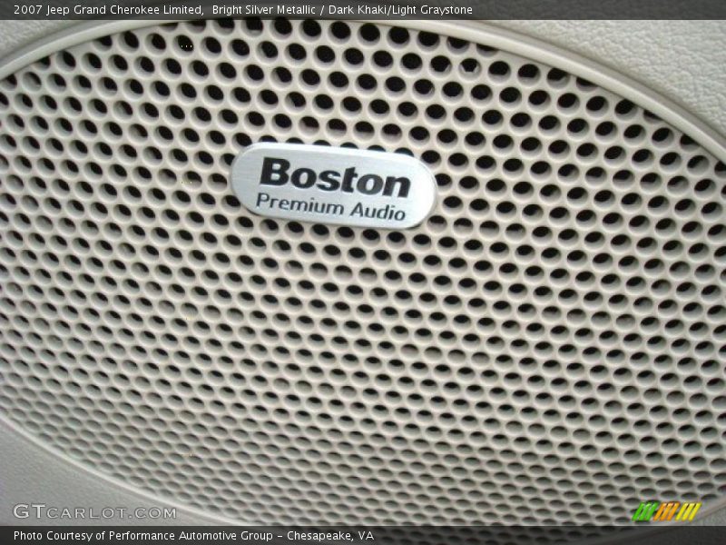 Bright Silver Metallic / Dark Khaki/Light Graystone 2007 Jeep Grand Cherokee Limited