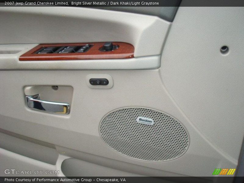 Bright Silver Metallic / Dark Khaki/Light Graystone 2007 Jeep Grand Cherokee Limited
