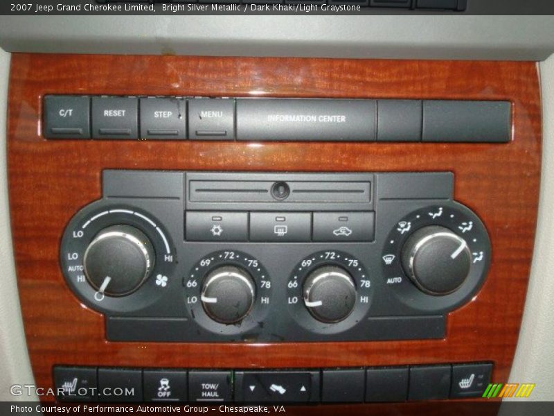 Bright Silver Metallic / Dark Khaki/Light Graystone 2007 Jeep Grand Cherokee Limited