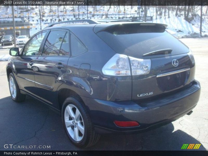 Neptune Blue Mica / Ivory 2007 Lexus RX 350 AWD