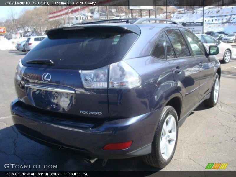 Neptune Blue Mica / Ivory 2007 Lexus RX 350 AWD