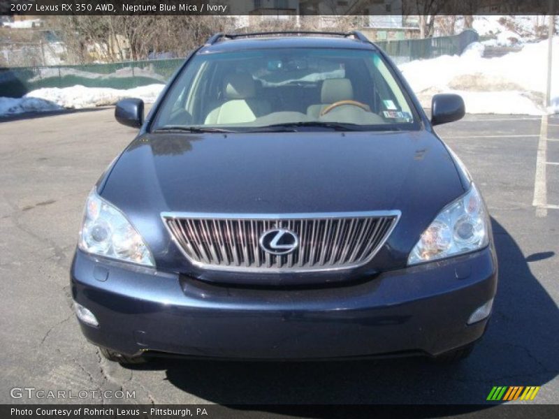 Neptune Blue Mica / Ivory 2007 Lexus RX 350 AWD