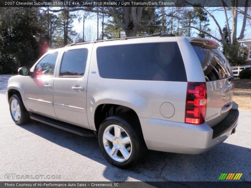 Silver Birch Metallic / Light Titanium/Dark Titanium 2007 Chevrolet Suburban 1500 LTZ 4x4