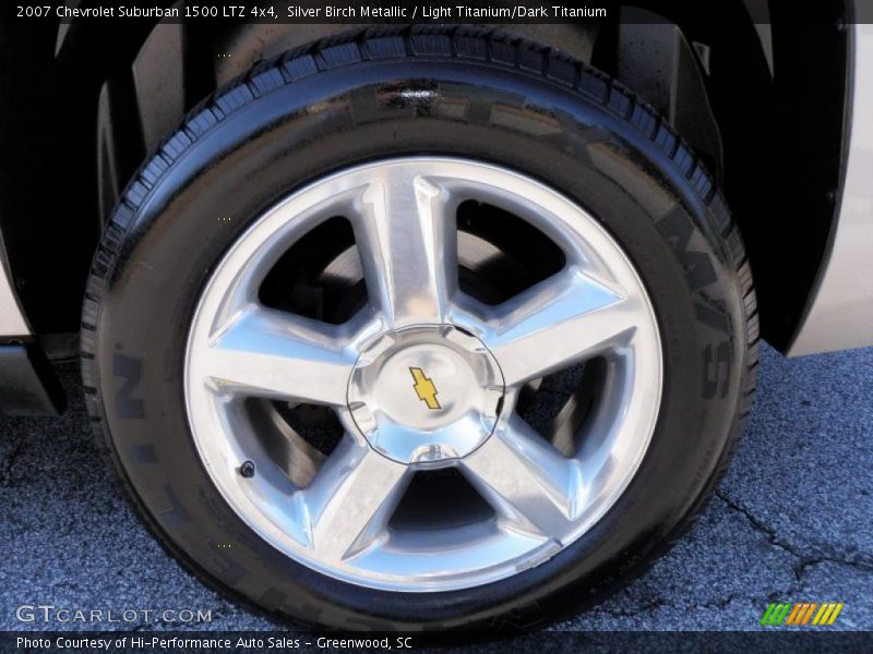 Silver Birch Metallic / Light Titanium/Dark Titanium 2007 Chevrolet Suburban 1500 LTZ 4x4