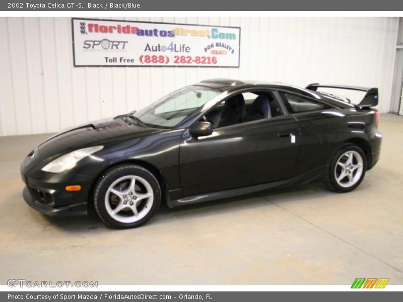 Black / Black/Blue 2002 Toyota Celica GT-S