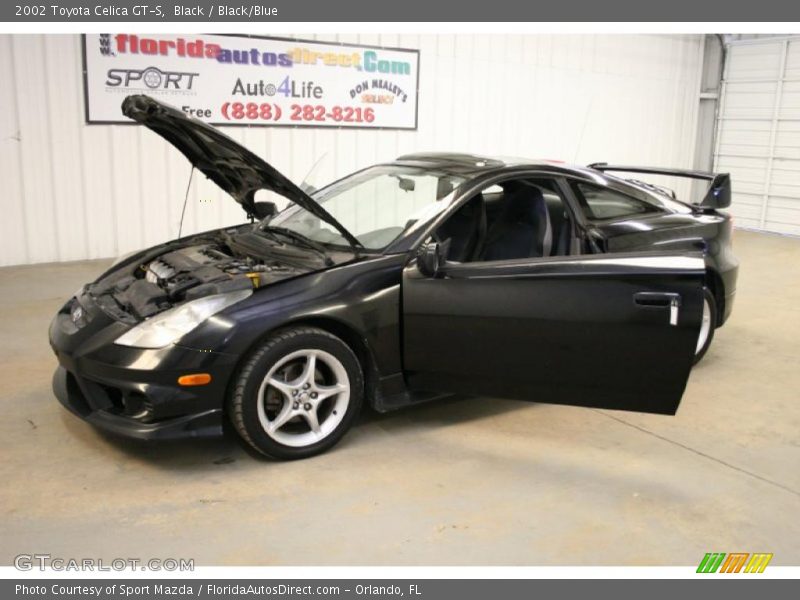 Black / Black/Blue 2002 Toyota Celica GT-S