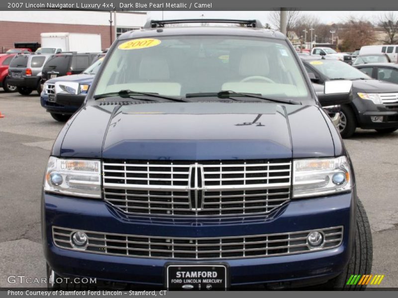 Dark Blue Pearl Metallic / Camel 2007 Lincoln Navigator L Luxury 4x4