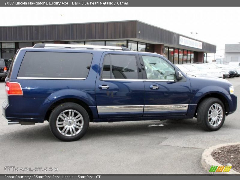 Dark Blue Pearl Metallic / Camel 2007 Lincoln Navigator L Luxury 4x4