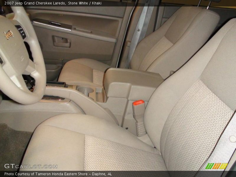 Stone White / Khaki 2007 Jeep Grand Cherokee Laredo
