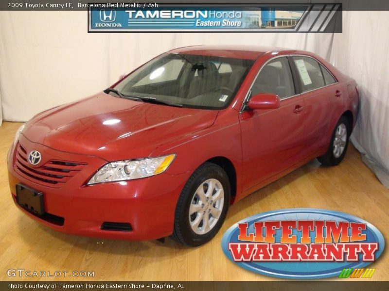 Barcelona Red Metallic / Ash 2009 Toyota Camry LE