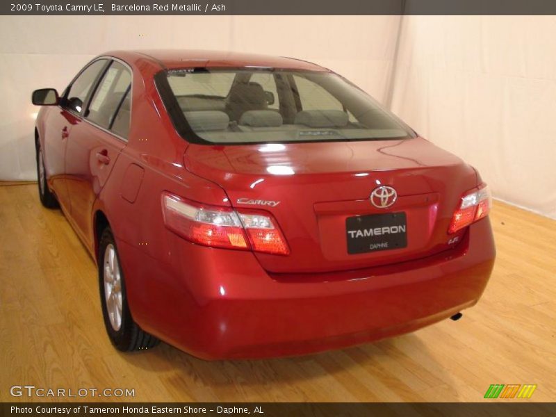 Barcelona Red Metallic / Ash 2009 Toyota Camry LE