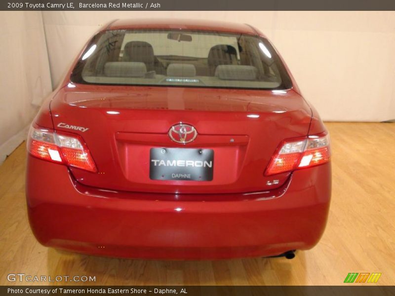 Barcelona Red Metallic / Ash 2009 Toyota Camry LE