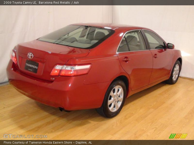 Barcelona Red Metallic / Ash 2009 Toyota Camry LE