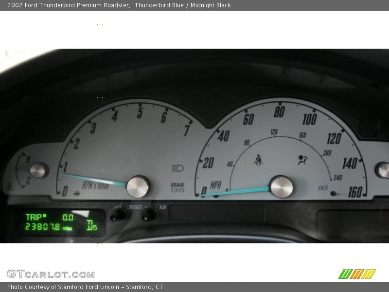 Thunderbird Blue / Midnight Black 2002 Ford Thunderbird Premium Roadster