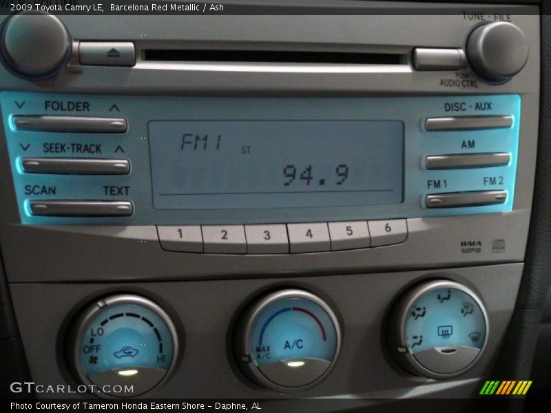Barcelona Red Metallic / Ash 2009 Toyota Camry LE