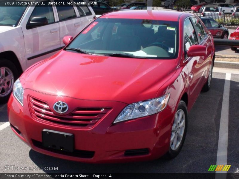 Barcelona Red Metallic / Ash 2009 Toyota Camry LE