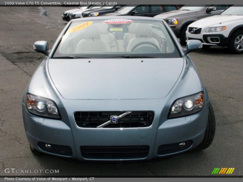 Celestial Blue Metallic / Calcite 2009 Volvo C70 T5 Convertible