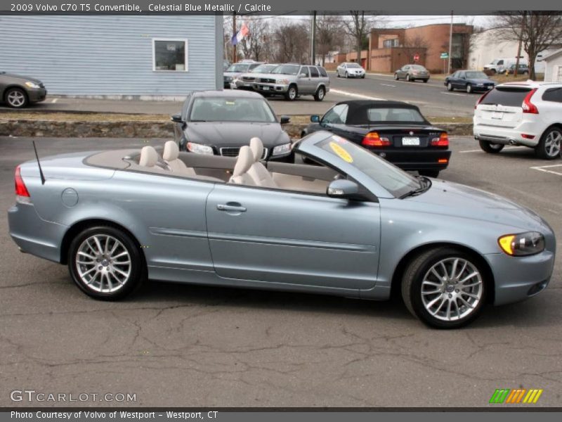 Celestial Blue Metallic / Calcite 2009 Volvo C70 T5 Convertible