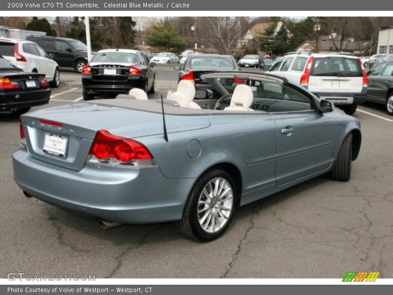Celestial Blue Metallic / Calcite 2009 Volvo C70 T5 Convertible