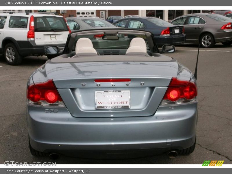 Celestial Blue Metallic / Calcite 2009 Volvo C70 T5 Convertible