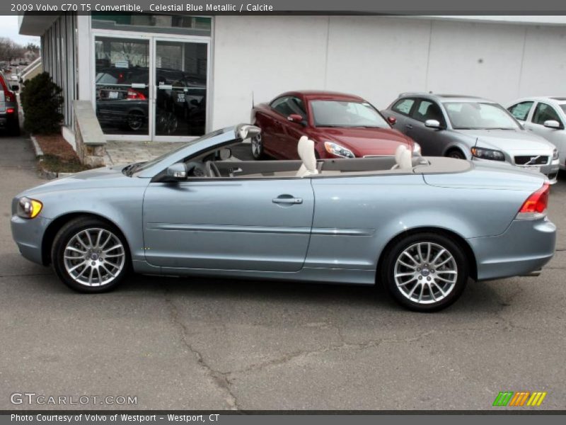 Celestial Blue Metallic / Calcite 2009 Volvo C70 T5 Convertible