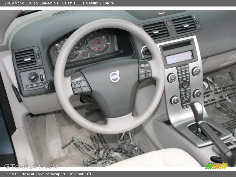 Celestial Blue Metallic / Calcite 2009 Volvo C70 T5 Convertible
