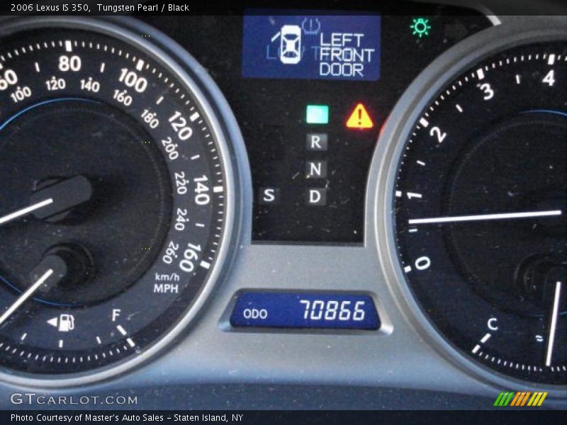 Tungsten Pearl / Black 2006 Lexus IS 350