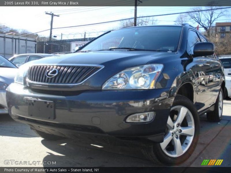 Flint Gray Mica / Black 2005 Lexus RX 330