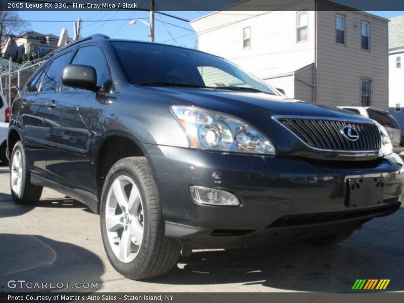 Flint Gray Mica / Black 2005 Lexus RX 330