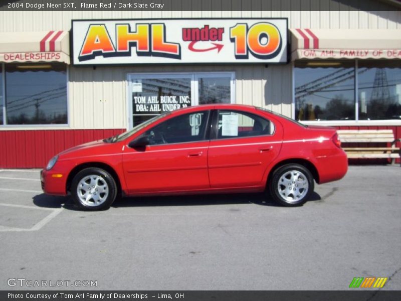 Flame Red / Dark Slate Gray 2004 Dodge Neon SXT