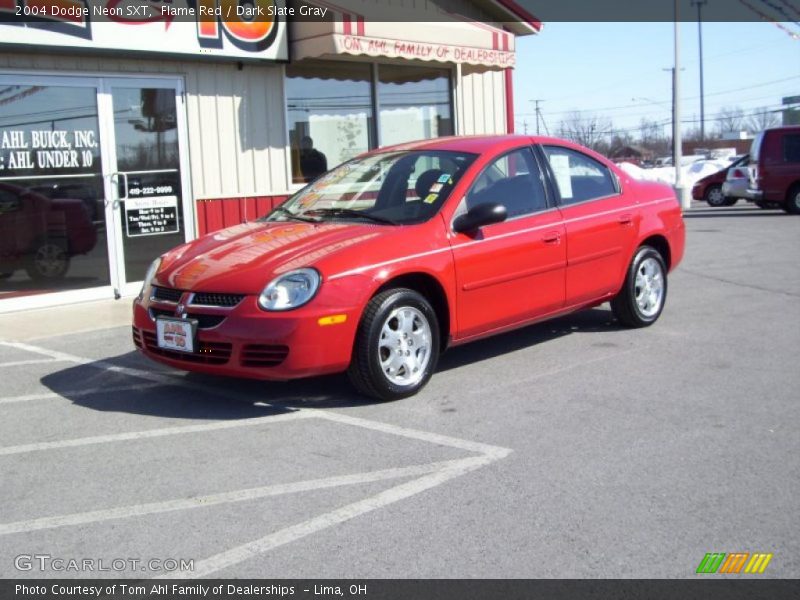 Flame Red / Dark Slate Gray 2004 Dodge Neon SXT