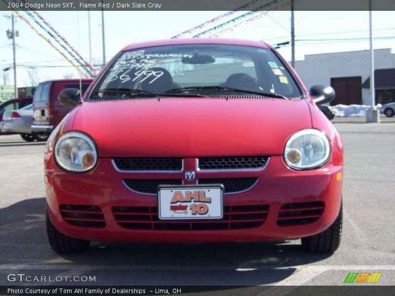 Flame Red / Dark Slate Gray 2004 Dodge Neon SXT