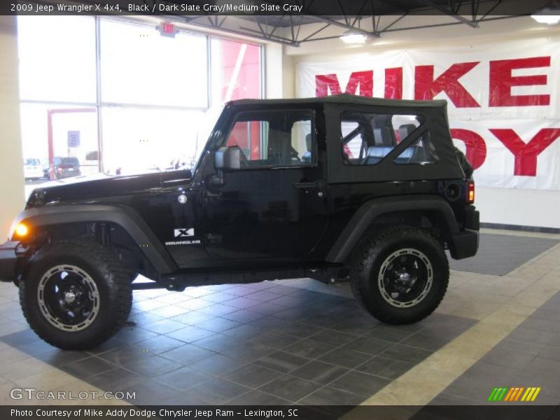 Black / Dark Slate Gray/Medium Slate Gray 2009 Jeep Wrangler X 4x4