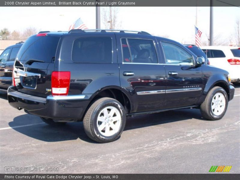 Brilliant Black Crystal Pearl / Light Graystone 2008 Chrysler Aspen Limited