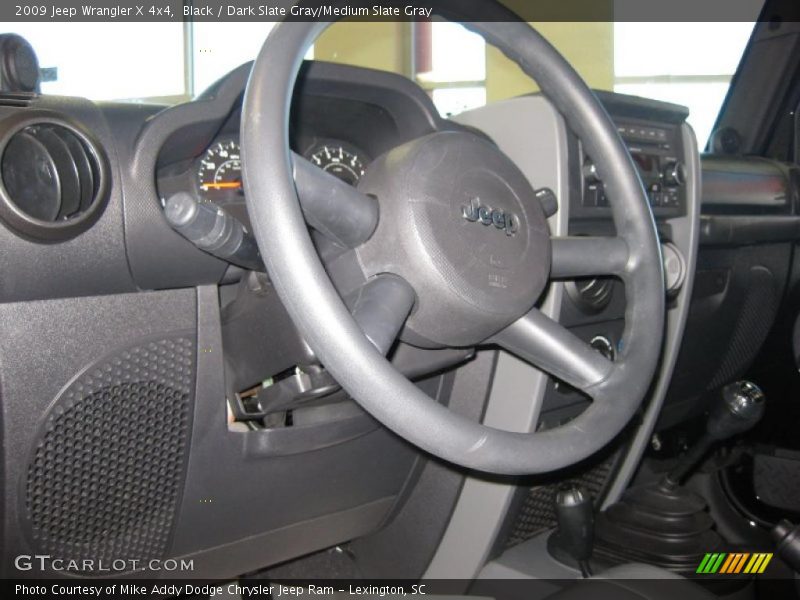 Black / Dark Slate Gray/Medium Slate Gray 2009 Jeep Wrangler X 4x4