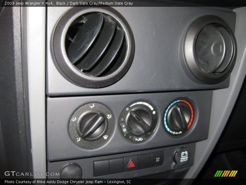 Black / Dark Slate Gray/Medium Slate Gray 2009 Jeep Wrangler X 4x4