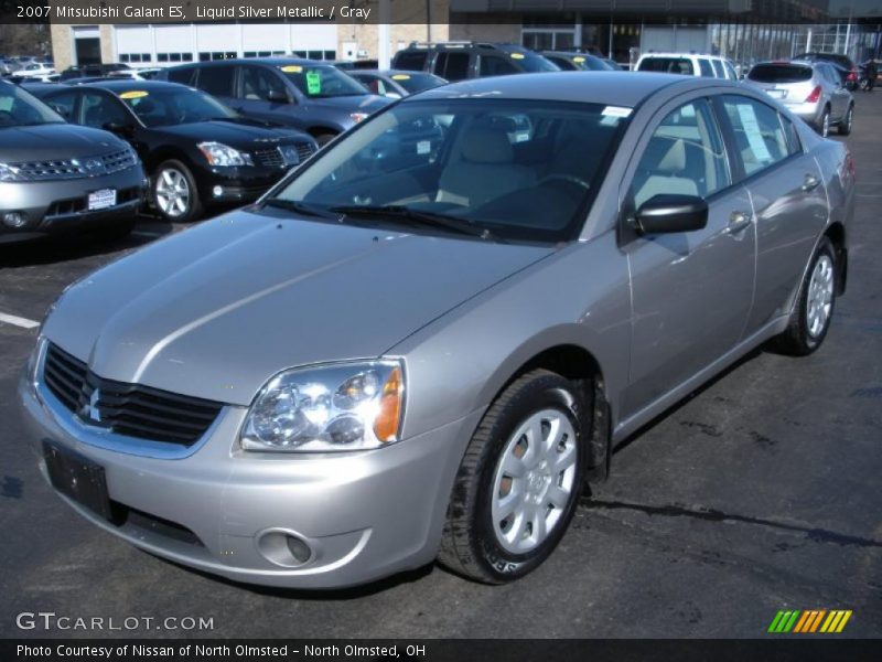 Liquid Silver Metallic / Gray 2007 Mitsubishi Galant ES