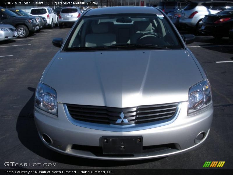 Liquid Silver Metallic / Gray 2007 Mitsubishi Galant ES
