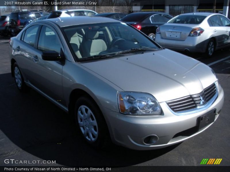 Liquid Silver Metallic / Gray 2007 Mitsubishi Galant ES