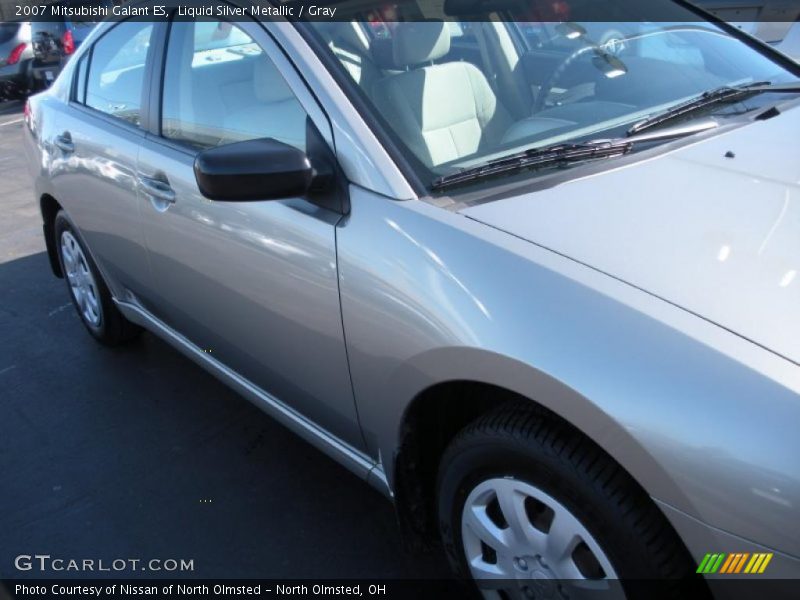 Liquid Silver Metallic / Gray 2007 Mitsubishi Galant ES