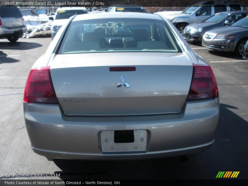 Liquid Silver Metallic / Gray 2007 Mitsubishi Galant ES