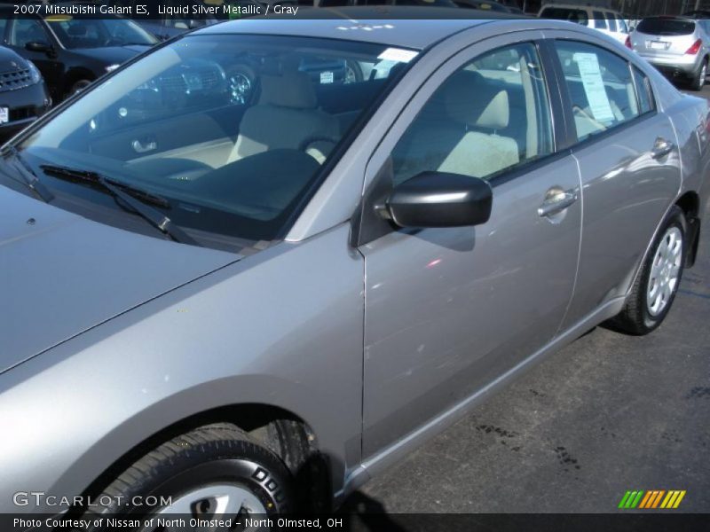 Liquid Silver Metallic / Gray 2007 Mitsubishi Galant ES