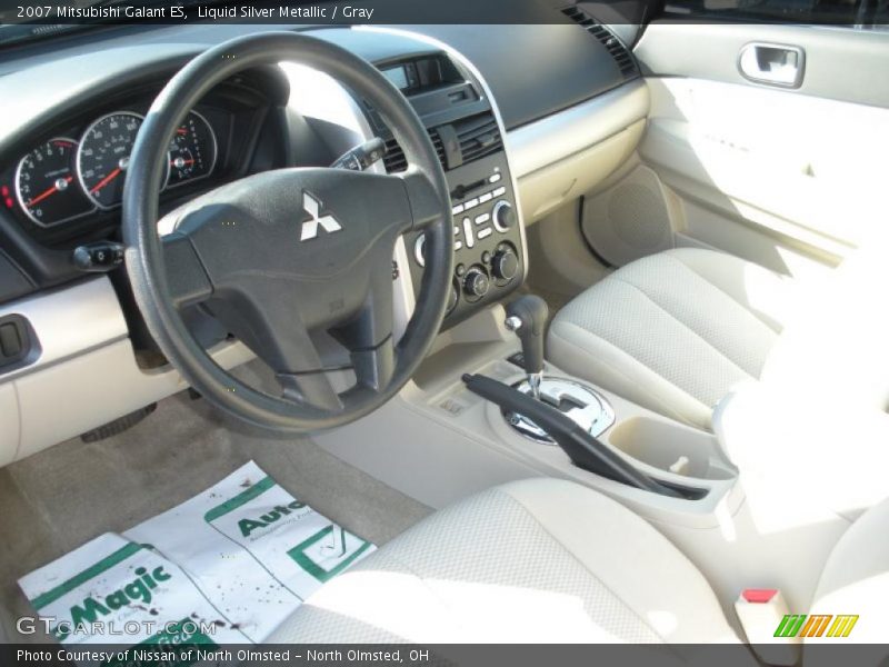 Liquid Silver Metallic / Gray 2007 Mitsubishi Galant ES