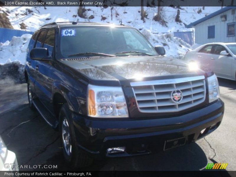 Black Raven / Pewter Gray 2004 Cadillac Escalade AWD