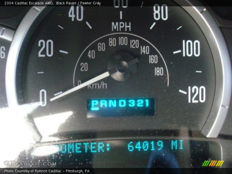 Black Raven / Pewter Gray 2004 Cadillac Escalade AWD