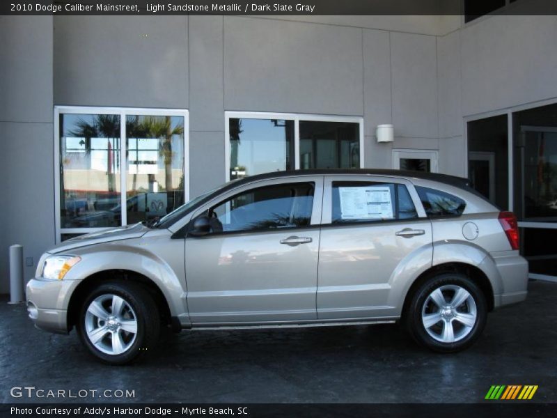 Light Sandstone Metallic / Dark Slate Gray 2010 Dodge Caliber Mainstreet