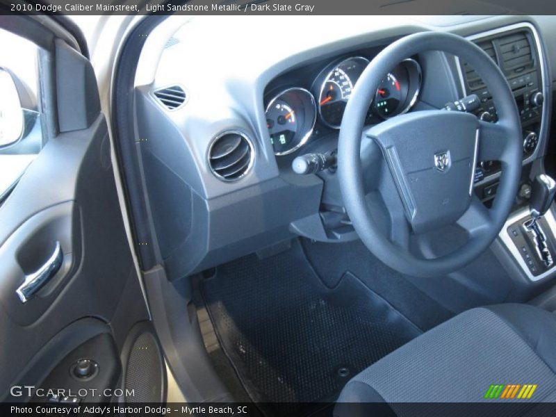 Light Sandstone Metallic / Dark Slate Gray 2010 Dodge Caliber Mainstreet