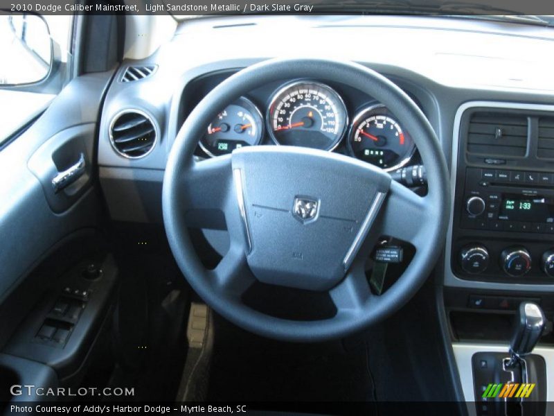 Light Sandstone Metallic / Dark Slate Gray 2010 Dodge Caliber Mainstreet